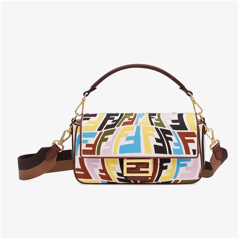 fendi mini baugette|fendi multicolor baguette.